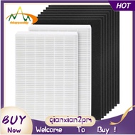 【rbkqrpesuhjy】2 True HEPA Filter Replacement Suitable for Honeywell HPA100 Air Purifier, Plus 8 Precut Activated Carbon Pre Filters