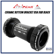 Tripeak Ceramic Bottom Bracket BSA Shimano SRAM DUB or 30mm (Black / Red) for Road Bicycle and Cycling