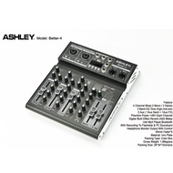 Mixer Ashley Better 4 Original 4 Channel USB Feature 4 Channel Mixer