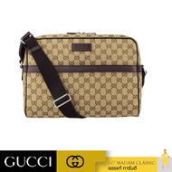 [พร้อมส่ง] GUCCI GG CANVAS MESSENGER SHOULDER BAG (BEIGE/EBONY/BROWN) [449173KY9KN9886-MA]