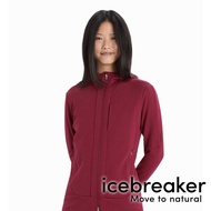 [icebreaker] Quantum III Women Wool Hooded Thermal Jacket GT270 {Bordeaux Purple} 0A59JW