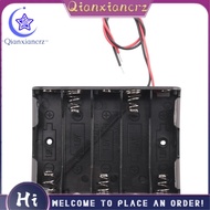 5 x 1.5V AA Battery Slot Holder Case Box Wire Black