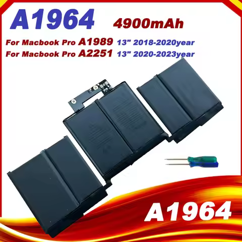 A1964 Laptop Battery For Apple MacBook Pro A1989 13" (2018/2019) A2251 (2020) EMC3214 EMC3358 020-02