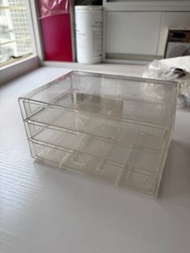 透明 首飾 飾物 jewelry 收納盒 收納箱 桌上 小型抽屜 小型櫃桶 髮夾橡筋收納 made in Japan 日本製