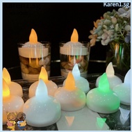 KA 5Pcs Diya LED Light, Glowing Decor Floating on Water Candle Lamp, Waterproof Diwali Electric Tea Light Deepavali Festival Decoration