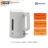 Electrolux UltimateTaste 300 kettle E2EK1-100W 1.7L Easy Open Lid E2EK1100W Cerek Elektrik