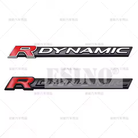 Car Styling 3D R Dynamic Trunk Metal Adhesive Emblem Fender Rear Body Tailgate Badge for Jaguar XE X