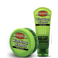 O'keeffe's working hands cream for extremly dry and cracked hands, jar, 96g, Tube, 85g