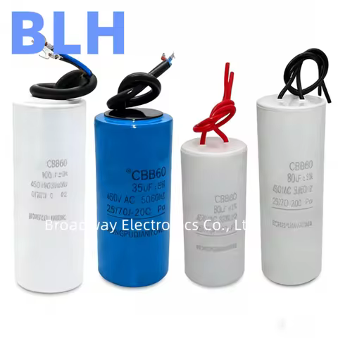 CBB60 washing machine capacitance 450V 20UF 25UF 30UF 35UF 40UF 45UF 50UF 55UF 60UF water pump dry d