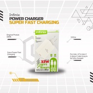 [ INFINIX 33W ]- CAS CASAN CESEN ORI CHARGERORI - CHARGER 33W INFINIX NFC TYPE C ORIGINAL 100% FAST 