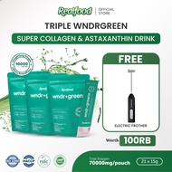 Realfood Wndrgreens Super 10000mg Collagen Bird’s Nest Drink I Minuman Collagen dengan Astaxanthin G