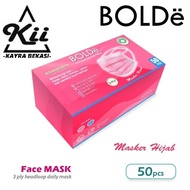 Diskon Bolde Masker Hijab 3Ply 50Pcs - Bolde Headloop Daily Mask