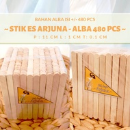 LILIN "Ice Cream Stick - Ice Cream stick - Nutrijel - Sinta colored ice wax, yogurt ice stick, woode