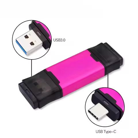 JASTER USB Flash Drive 2 IN 1 TYPE C & USB 3.0 Pen Drive 128GB 64GB 32GB 16GB 8GB 4GB High Speed Mem