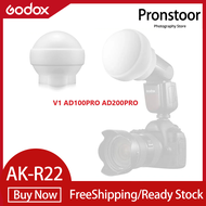 Godox ชุดโดมกระจายซิลิกาเจล AKR22 AK-R22สำหรับ Godox V1 AD100Pro AD200PRO เพิ่ม H200R