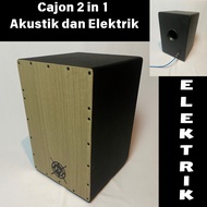 Electric sitting cajon electric acoustic cajon kahon drum box
