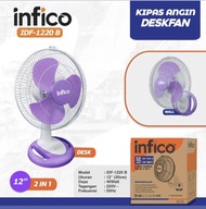 Kipas Angin 12" Duo Infico Kipas angin 2 in 1 Dinding dan Meja