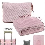 Travel Blanket And Pillow Set, Premium Soft Multifunctional Travel Blanket, Resting Blanket, Premium
