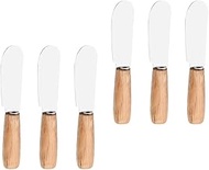 Luxshiny 6pcs Butter Knives, Cheese Spreader Stainless Steel Butter Knife Cream Cheese Spreader for Cheese Cake Dessert