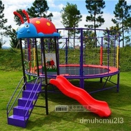 Combined Slide Trampoline.Round trampoline.Kindergarten Children's Trampoline.Outdoor trampoline.Children's Trampoline B