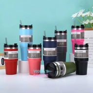 304 Stainless Steel Tumbler Water Bottle 890mL Large Adult Drinking Bottle biru for Men and Women