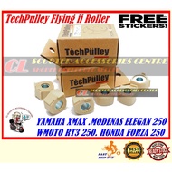 Tech Pulley Roller WMOTO RT3 RT3s YAMAHA XMAX MODENAS ELEGAN 250 Tech Puller Roller HONDA FORZA 250