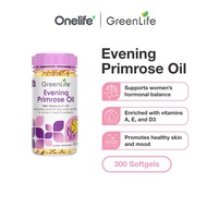 GreenLife Evening Primrose Oil with Vitamin A, E, D3 & Borage Oil - For Women's Wellbeing and Radian