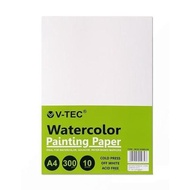 Drawing Paper Vtec A4 Watercolor Painting Paper 300 GSM
