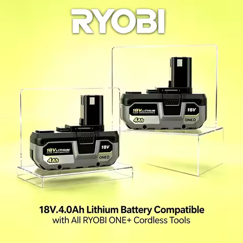 RYOBI ONE+ 18V 8.0Ah Lithium Battery for RYOBI ONE+ Series Cordless Drill Saw Long Runtime Replaceme