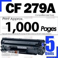 5x Compatible Cartridge CF279A CF279 CF279XL 279 Compatible To HP M12 M26 LaserJet Pro M12a M12w Las