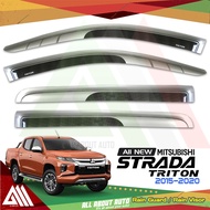 Mitsubishi Strada (Triton Logo) 2015-2021 Rain Guard Window Visor (Two Toned / Black Net) Version 2