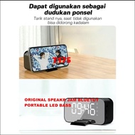 T175 COD JAM SPEAKER BLUETOOTH ALARM CLOCK DISPLAY LED MIRROR WIRELESS BLUETOOTH MULTIFUNGSI ULTRA B