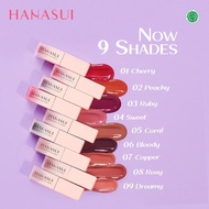 MURAH - Hanasui Lip Tint Lip Stain Bibir Gloss Cherry Lipstick Extract Merah Ombre Orange Kosmetik P