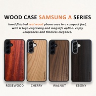 WOOD CASE Samsung a SERIES A35 A36 A54 A55 A56 magnetic real wood phone case