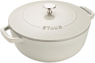 STAUB Cast Iron 3.75 Quart Qt Round Cocotte French Oven Kitchen Cooking Pot Cherry, Truffle White or Matte Black. MADE IN FRANCE.
