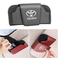 Toyota Sienta Car Sunshade Sunglasses Bracket Glasses Bracket Leather Storage Bag Hook Clip Storage Rack Car Interior Accessories