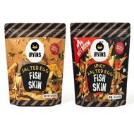 IRVINS Salted Egg Yolk Fish Skin Original Flavor and Spicy Optional Origin Singapore Casual Snacks 8