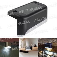 Lampu Hias Tangga Taman Pagar LED Tenaga Surya Matahari Otomatis Outdoor 4pcs white lampu luar ruang
