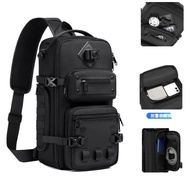 · Low Price OZUKO Functional Crossbody Bag Multifunctional Chest Photography Tripod Side Backpack Cache Men's Shoulder Large Capacity Diagonal Boy