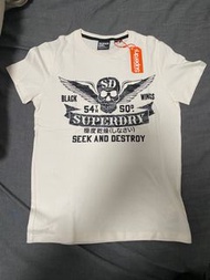 Superdry Tee 極度乾燥 t恤 男士短袖T恤 白色 s碼
