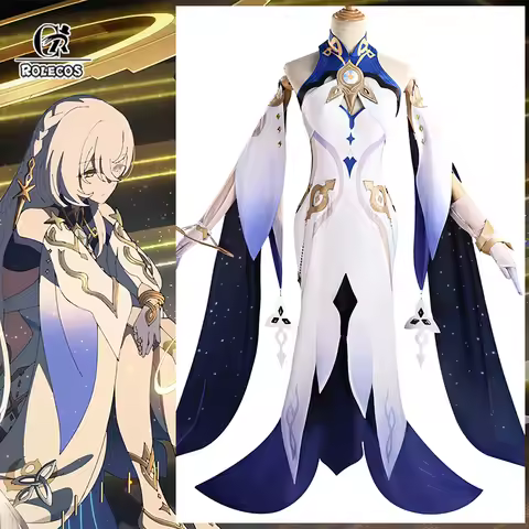 ROLECOS Game Genshin Impact Istaroth Cosplay Costume Ruler of Time Istaroth Halloween Women Dress Pa