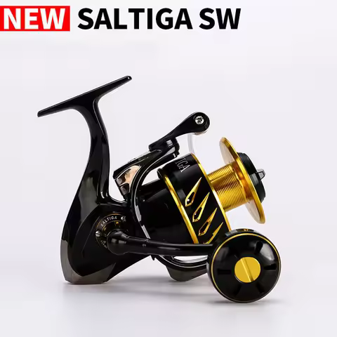 Japan Made Saltiga SW4000XG SW6000HG SW10000HG Spinning Jigging Reel High-speed Fishing Reel 12BB Al