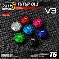 MESIN RXKING NINJA MATIC UNIVERSAL ENGINE OIL CAP M20X2.5 CNC THREAD BY 2TC FACTORY