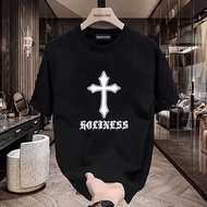 Style Hip Top Shirt New Style Men Short Sleeve Hop20262025Hundred Base Trendy t Round Neck ins Loose