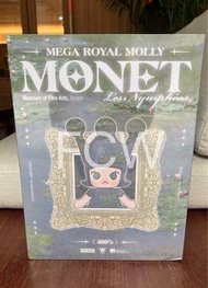 MEGA ROYAL MOLLY Monet-Les Nymphéas 400% 1000% 莫奈 睡蓮 POP MART POPMART 泡泡瑪特 大公仔 盲盒 模型 公仔 手辦 FIGURE DO