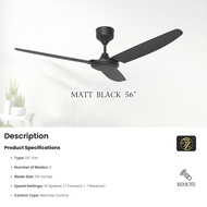 【Ready Stock】Celling FAN 56'' Modern Design