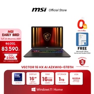 MSI NOTEBOOK VECTOR 16 HX AI A2XWIG-078TH | 16" QHD+ | Intel Core Ultra 9 | NVIDIA GeForce RTX 5080
