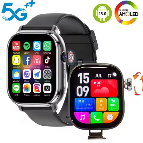 New VP39 2.29inch Amoled Android 12.0 5G full Netcom Smart Watch Smartwatch With 180° Rotating Camer