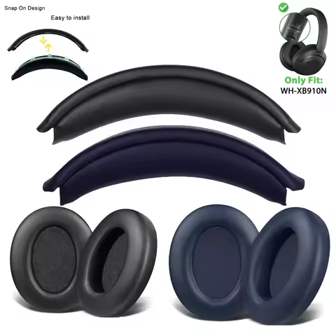 XB910N Easy Installation Snap On Headband Cushion for Sony WH-XB910N WHXB910N XB910 Headstrap Earpad