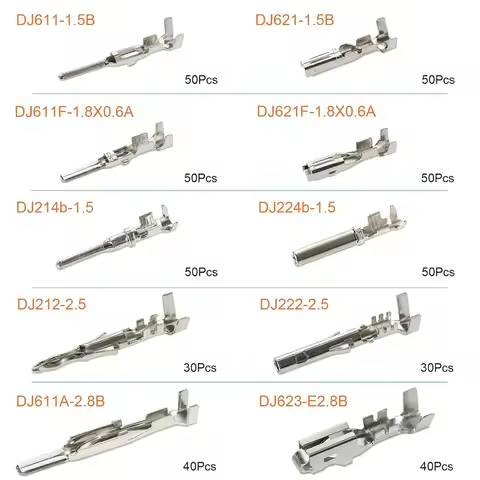 440Pcs car connector 1.5/1.8/2.5/2.8mm pin terminal wire connector pin harness pin kit 22-12 plug cr